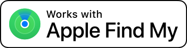 Works with Apple Find My — compatible avec Apple Localiser
