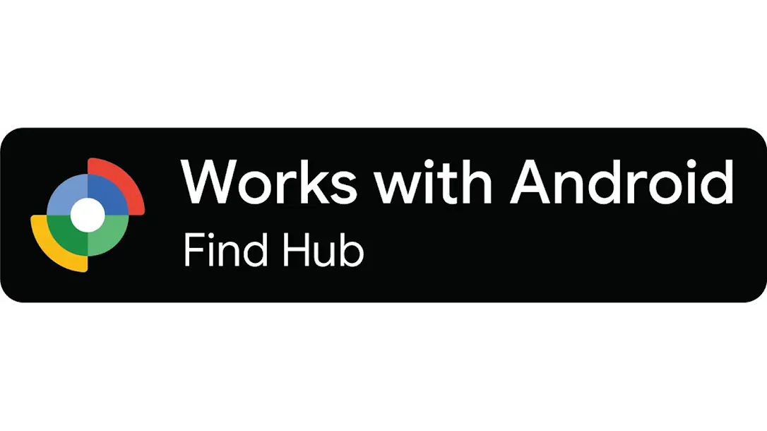 Works with Android Find Hub — compatible avec Google Find Hub